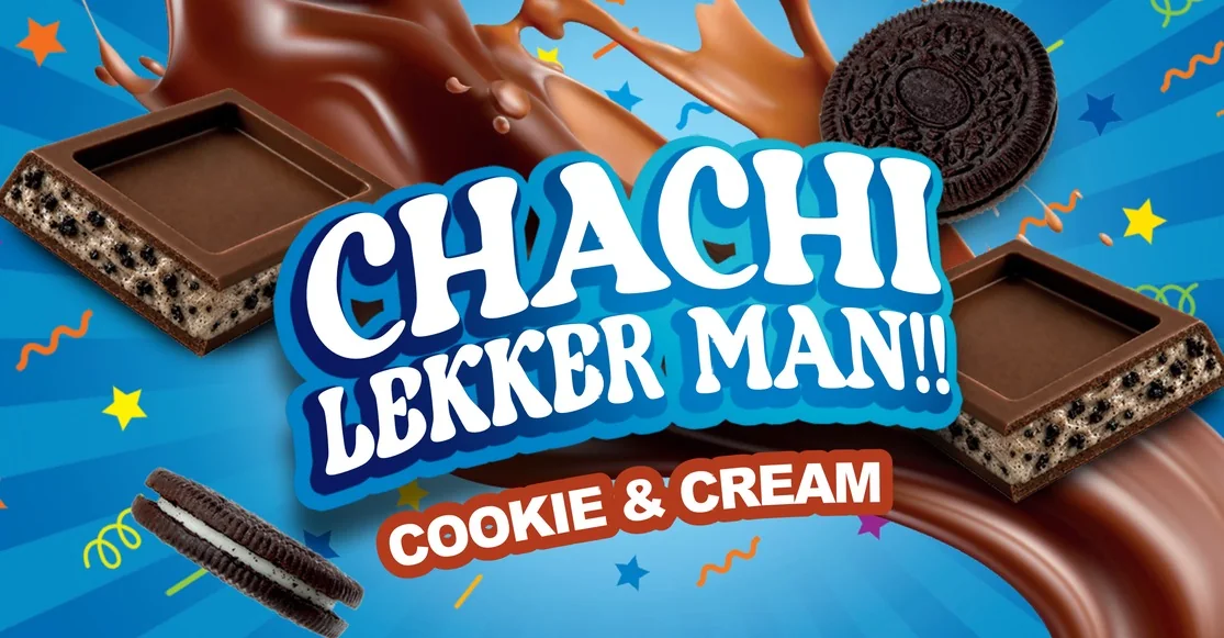 CHACHI Cookie & Cream, voorkant van de wikkel